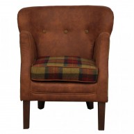 John Bardale Fauteuil Corby Brown / Moon 10, -Brown