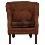 John Bardale Fauteuil Corby Brown / Moon A, Brown