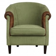 John Bardale fauteuil Lazy shadow turtle, Green