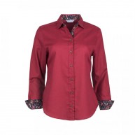 Ladies shirt floral, Red