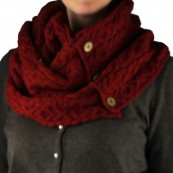 Scarf snooded, Red