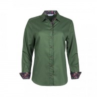 Ladies shirt floral, Green