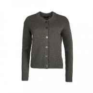 Cardigan crew neck, Taupe