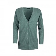 Cardigan long v-neck, Green