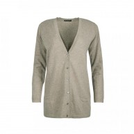 Cardigan long v-neck, Sand