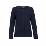 Crew Neck Cardigan Navy, Navy