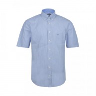 Shirt short sleeve stripe , Sky