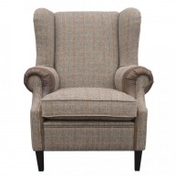 Fauteuil Kent XL, Harris Tweed 