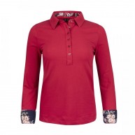 Polo Shirt Longsleeve , Red