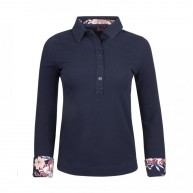 Polo Shirt Longsleeve , Navy