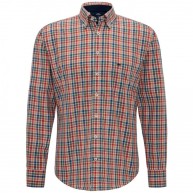 Shirt Combi Check , Rust