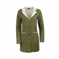 Cardigan Long 2 Tone Plated , Olive