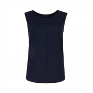 Top Sleeveless Plain, Navy