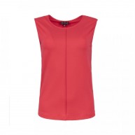 Top Sleeveless Plain, Red