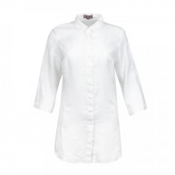 Shirt Linen Long, White