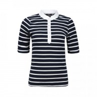 Ladies Shirt Stripe , Navy