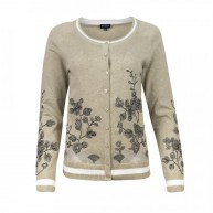 Cardigan Embroidery, Beige