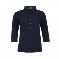 Ladies Polo 3/4 Sleeve, Navy