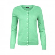 Cardigan Pearl Button , Signaal Groen