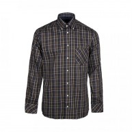 Shirt small check, Brown