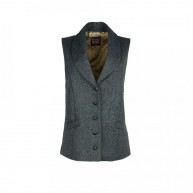 JOHN BARDALE Gilet Herringbone, Navy