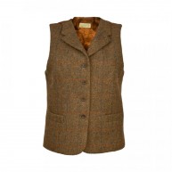 Gilet check Olivia, Olive