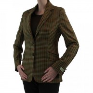 Jacket houndstooth, Olive