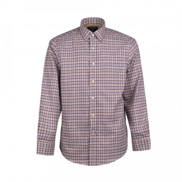 Shirt brushed check, Red