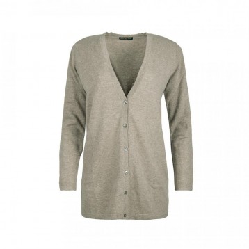 Cardigan long v-neck, Sand