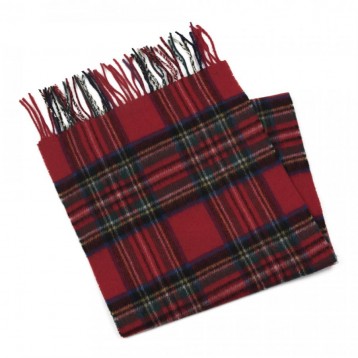  Scarf Royal Stewart  , Red