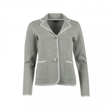 Blazer contrast binding , Light grey