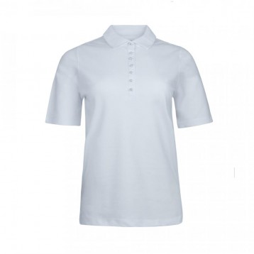 Polo shirt pearl button , White