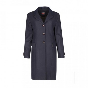 Ladies Coat Plain , Navy