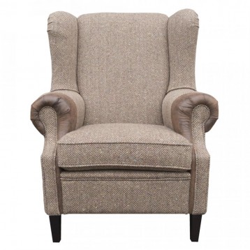 Fauteuil Kent XL, Herring Bone Brown