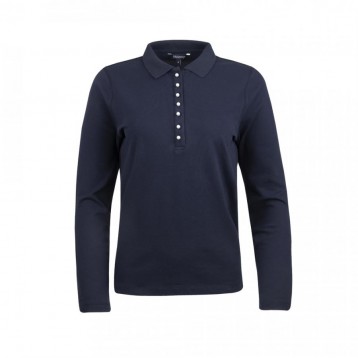 Polo Shirt Pearl Button , Navy