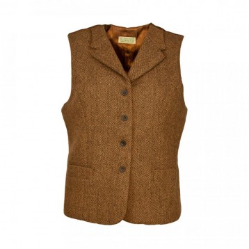 Gilet Herringbone, Camel