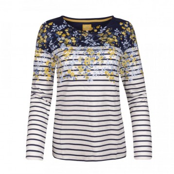 Top Stripe / Flower , Gold