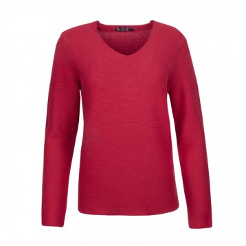 Sweater V-Neck Honey, Red