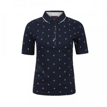 Ladies Polo Anchor , Navy