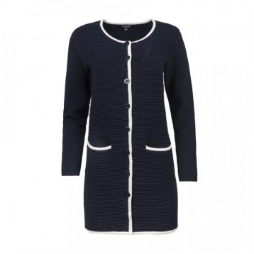 Long Cardigan Contrast, Navy