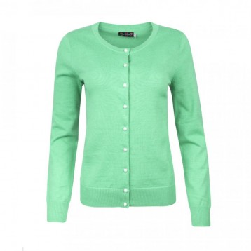 Cardigan Pearl Button , Signaal Groen