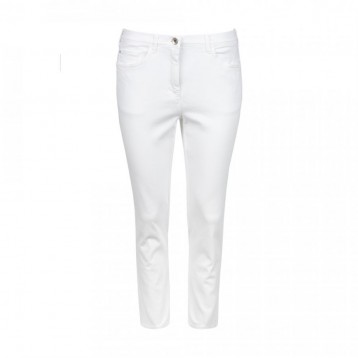 Denim Trousers Cropped, White