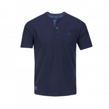 T-Shirt Henley , Navy