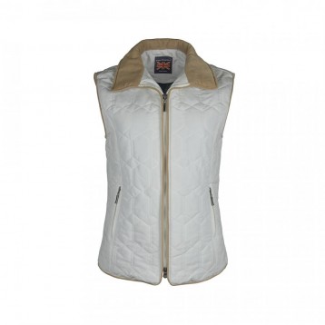 Quilted waistcoat, Offwhite