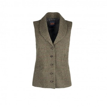 JOHN BARDALE Gilet GunCheck, Brown