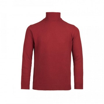 Rollneck Jumper, Red