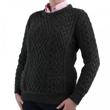 Sweater Round neck, Charcoal