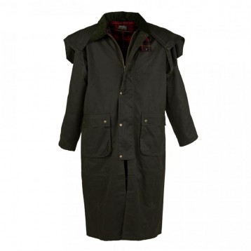 JOHN BARDALE Waxcoat long, Olive