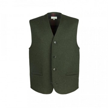 Gilet plain double face, Olive