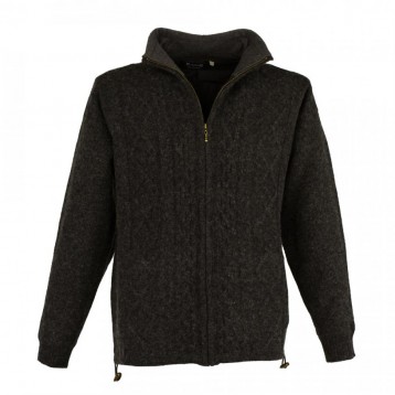 Cardigan Zip Lined, Charcoal